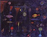 Paul Klee Canvas Paintings - Fish Magic